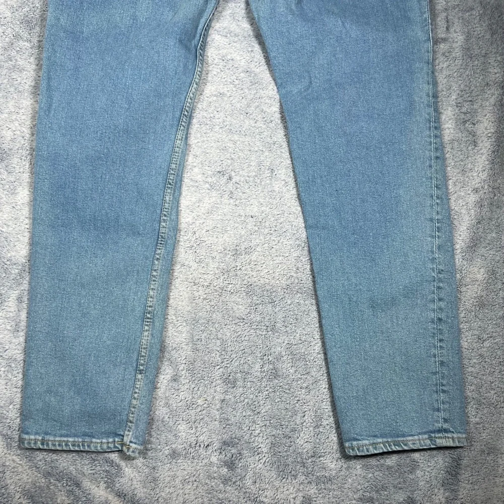 H&M Slim Fit Jeans Mens 34x32(30) Light Wash Blue Denim Stretch Pants 1024256 7
